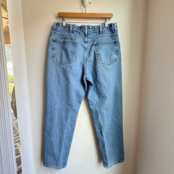 L.L. Bean Natural Fit Jeans 100% Cotton Blue Denim Size 35x29 - Picture 3 of 7